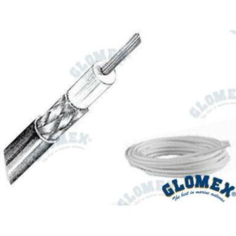GLORA117 - RG58 KABEL PER STUK MIL C17 PE. 50 OHM. 100M 1