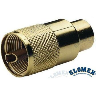 GLORA131GOLD - PL259 GOUDEN CONNECTOR VOOR RG213 1