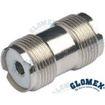 GLORA133 - DUBBELE VROUWELIJKE CONNECTOR VOOR PL-CONNECTOREN 1