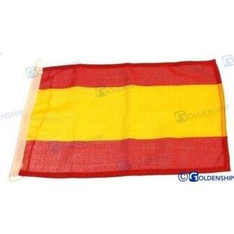 GS73320 - SPAANSE VLAG 20X30 Z/KROON 1