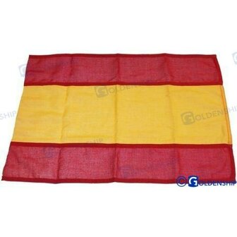 GS73321 - SPAANSE VLAG 30X45 Z/KROON 1