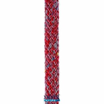 POL2082812110 - POLY-BRAID-32 10 MM GRIJS/ROOD (110M 1