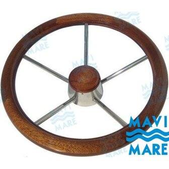 GS41119 - RVS-HOUT 350 STUURWIEL 1