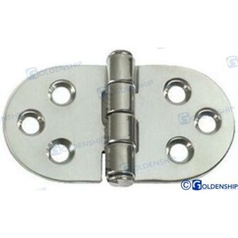 GS72186 - MEDIUM ROESTVRIJSTALEN SCHARNIER 76X38 MM (2 1