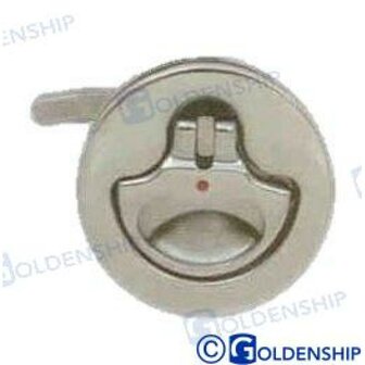 GS72418 - RODE ROESTVRIJSTALEN HANDGREEP. MET SLEUTEL 63MM 1