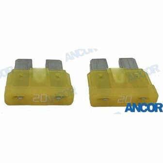 AM604020 - ATC 20 AMP ZEKERINGEN. (2 1