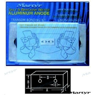 CMDIVERBONDA - ALUMINIUM ANODE KIT 330MM 1