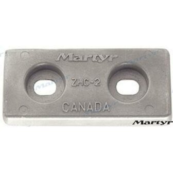 CMZHC2-A - ALUMINIUM ACHTERSTE ANODE 146X64 1