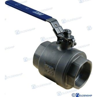 GS30008 - KOGELKRAAN 2 1/2&quot; ROESTVRIJ STAAL 1