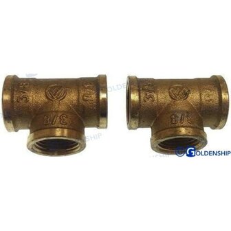 GS30181 - T&quot; MESSING H/H/H 1/2&quot; (2 1