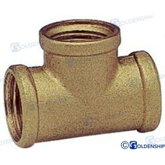GS30184 - T&quot; MESSING H/H/H 1 1/4&quot; 1