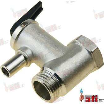 GS50416 - ZWART VEILIGHEIDSVENTIEL - 1/2&quot; - teer. 6 1