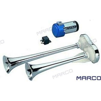 GS12041 - ABS DUBBELE CLAXON MET COMP. 24V. 1