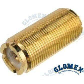 GLORA133GOLD - PL258 DUBBEL VROUWELIJK GOUD VOOR PL259 1