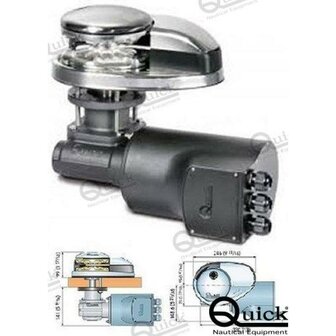 QUDP31524 - VERTICALE ANKERLIJST 1500W 24V 8 MM S/C 1