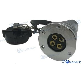 GS11022 - WATERDICHTE STEKKERS VAN 3 AMP. 4 POLEN 1