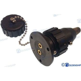 GS11030 - NYLON STEKKER 3 AMP. 2 POLEN 1