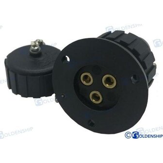 GS11031 - NYLON STEKKER 3 AMP. 3 POLEN 1