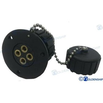 GS11032 - NYLON STEKKER 3 AMP. 4 POLEN 1