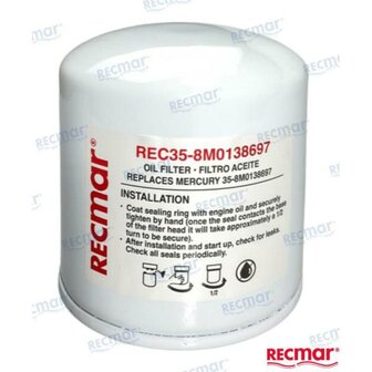 REC35-8M0138697 - OLIEFILTER Cummins 1