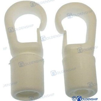 GS60134 - WITTE KARABIJNHAAK 8 MM (2 1