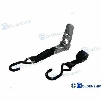 GS76071 - 25 MM ROESTVRIJSTALEN BAND MET SPANNER. 4,5M. 1