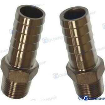 GS30223 - 1/2&quot; 15mm RVS FITTING (2 1