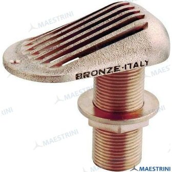 GS30601 - BRONS DOORVOER MET 3/4&quot; GRILL 1