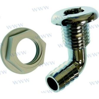 THTH-7590CP - 90 DOORVOER-HUIDSAANSLUITING VOOR 19 MM SLANGEN. 1