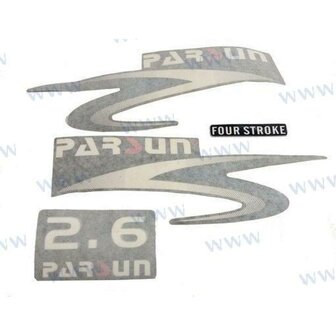 PAF2.6-07000000 - BOVENKAPSTICKER VOOR 2,6 PK Parsun 1