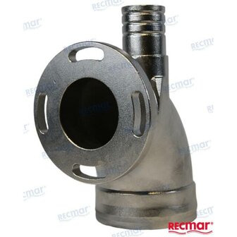 MAR119173-13501INOX - Uitlaatbocht van roestvrij staal Yanmar 1