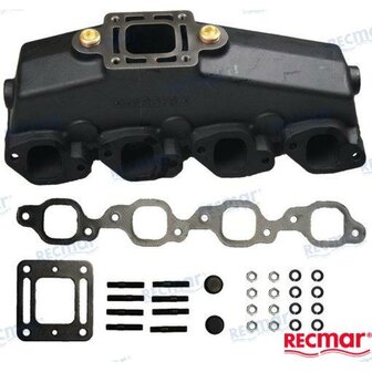 MAR078 - V8 UITLAATSPRUITSTUKBLOK GR. Mercruiser 1