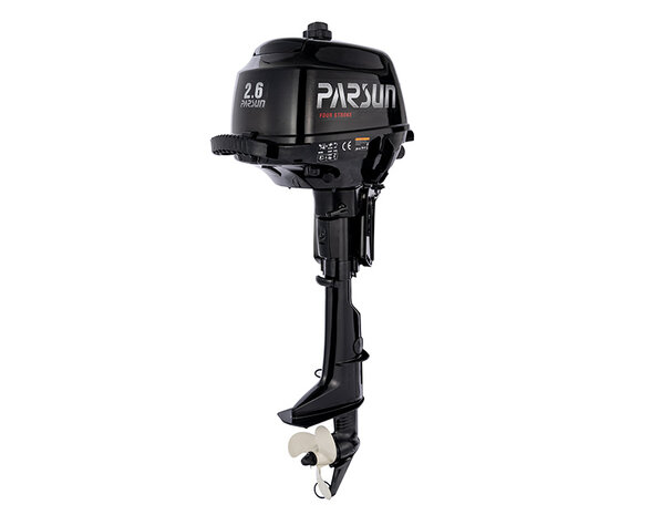 F2.6BML - Parsun 2.6 PK 4-Takt - 20 inch Langstaart Buitenboordmotor - Handmatige start - Handbediening (stuurknuppel)