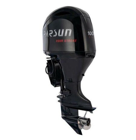 FL100FEX-T-EFI - Parsun 100 PK 4-Takt - 25 inch Langstaart Buitenboordmotor Zwart - Electrische start - Linksdraaiend - Afstand