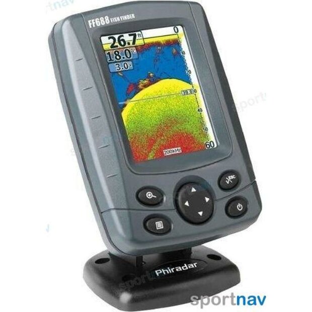 PHIFF688C- Phiradar FF688C Fishfinder / Kaartplotter - 3,5 inch kleurenscherm 1