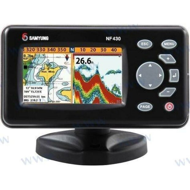 SAMNF430- Samyung NF430 Fishfinder / Kaartplotter - 4,3 inch kleurenscherm 1