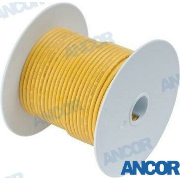 AM101010 - MARINE KABEL 18AWG (0,8mm) Geel 30m 1