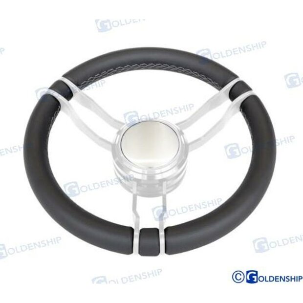 GS41285 - 350 mm zwart lederen stuurwiel 1