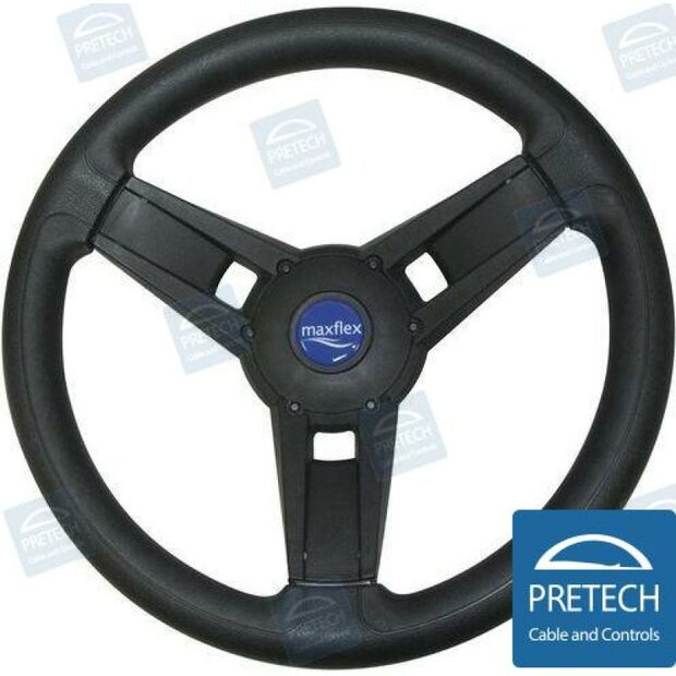 PREMF34521 - ZWART OVERMOLLED OXNARD STUURWIEL - 350 1