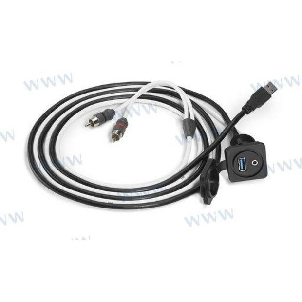 JLM-XMD-USB/3.5MM-PN - JL Audio 3,5 mm audio-aansluiting en USB-poort f 1
