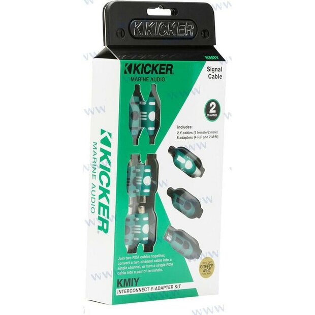 KA47KMIY - Marine serie Y-adapter, RCA mannelijk/vrouwelijk 1