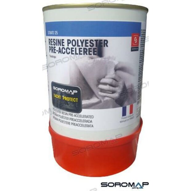 SOR140100 - POLYESTERHARS+KATALYSATOR 750GR. 1