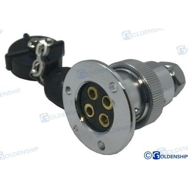 GS11025 - WATERDICHTE STEKKER 5 AMP. 4 POLEN 1