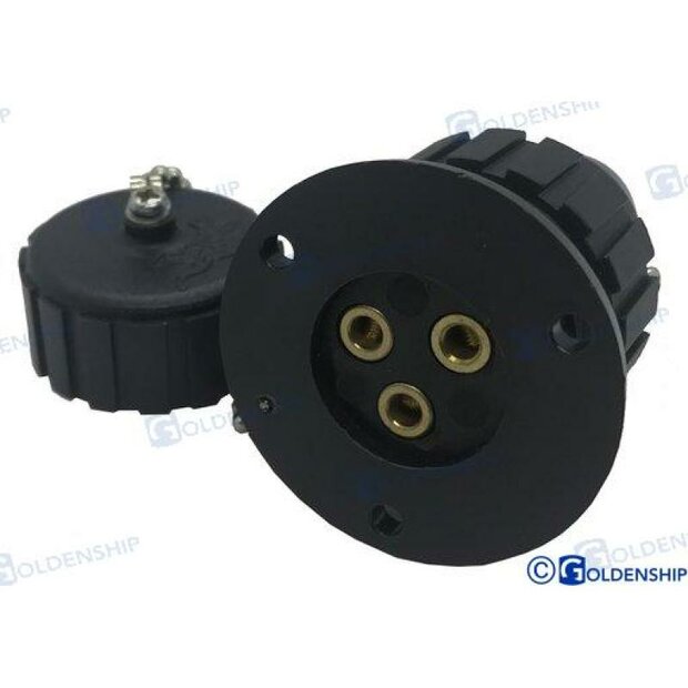 GS11031 - NYLON STEKKER 3 AMP. 3 POLEN 1