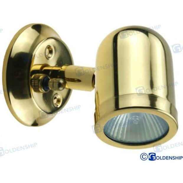 GS10423 - Gepolijste messing wandlamp 12V 10W 1
