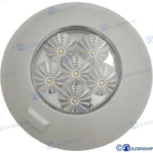 GS10439 - BINNENPLAFOND LED 6W 12V-28V WIT 1
