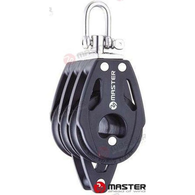 MVBB0206F - DRIEVOUDIGE DRAAIBARE POELIE MET 29 MM WORTEL 1