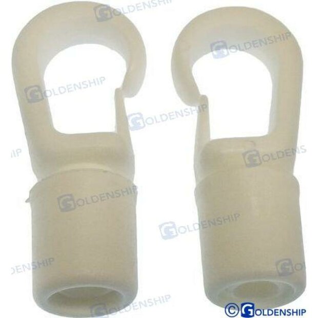 GS60133 - WITTE KARABIJNHAAK 5-6 MM (2 1