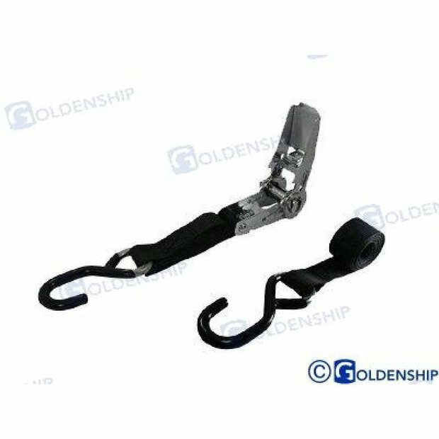 GS76071 - 25 MM ROESTVRIJSTALEN BAND MET SPANNER. 4,5M. 1