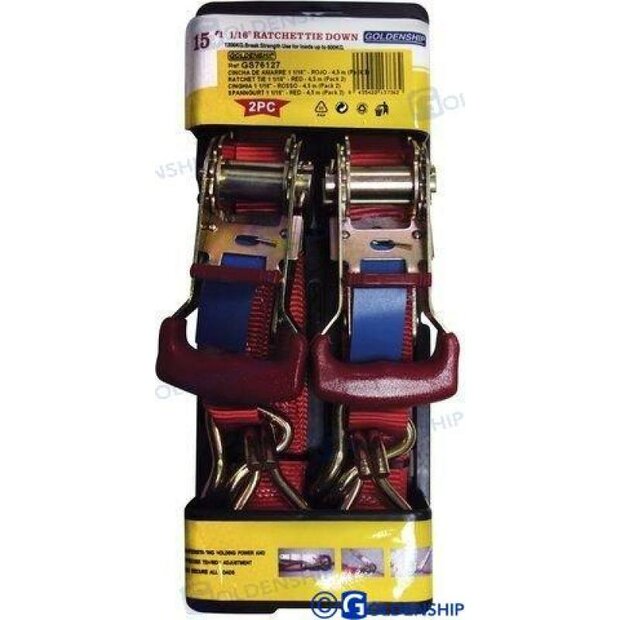 GS76127 - 1 1/16&quot; RODE BEVESTIGINGSBAND 4,5 M (2 1